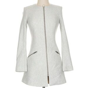 Zara Women's Light Gray Blazer Coat